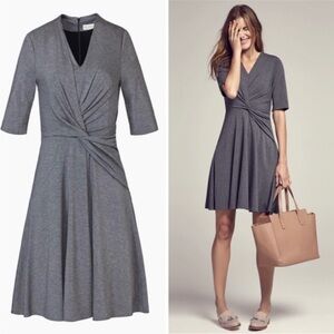 New! MM Lafleur Jenny 2.0 Dress A-Line Jersey Knit Knot Front Size 10